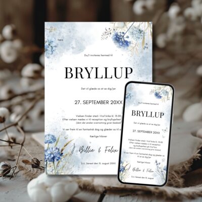 Billie | Invitation bryllup kombi