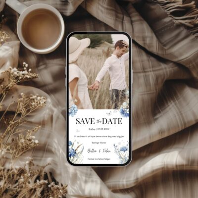 Billie | Save the date kort bryllup digital