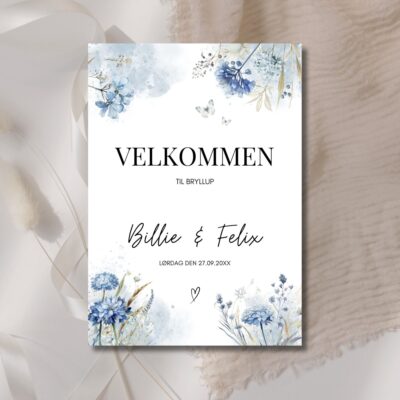 Billie | Velkomstskilt bryllup