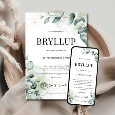 Emilie | Invitation bryllup kombi