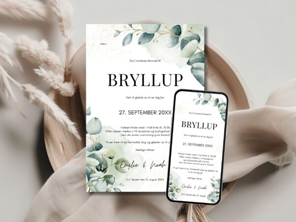 invitation bryllup