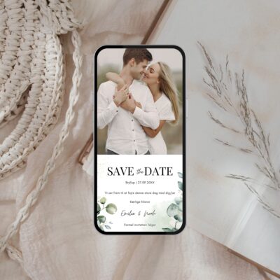 Emilie | Save the date kort bryllup digital