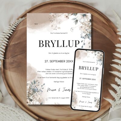 Mira | Invitation bryllup kombi