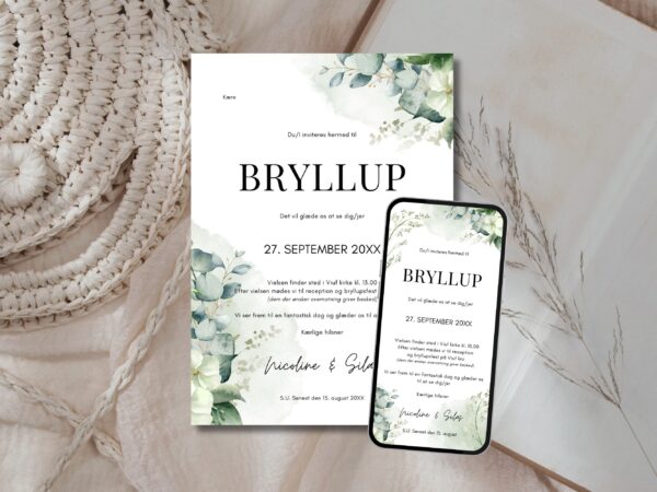 invitation bryllup
