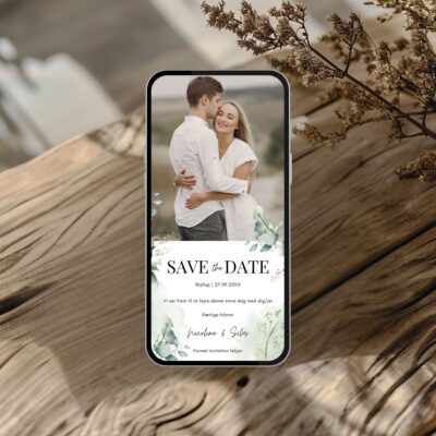 Nicoline | Save the date kort bryllup digital