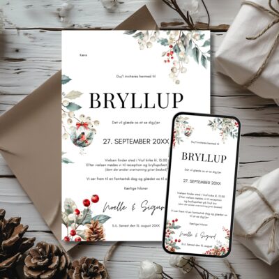Noelle | Invitation bryllup kombi