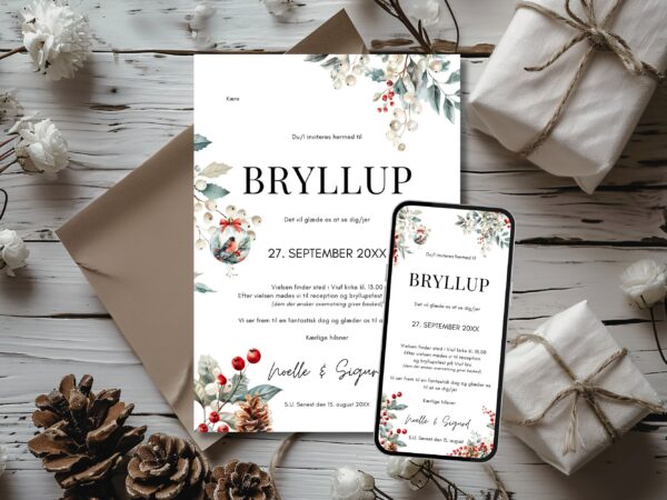invitation bryllup