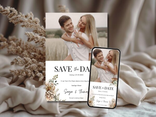 save the date bryllup