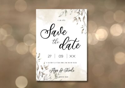 Aya | Save the date kort bryllup