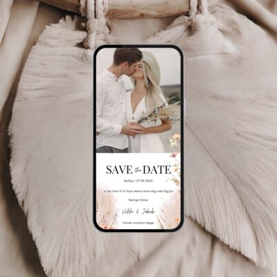 Vilde | Save the date kort bryllup digital