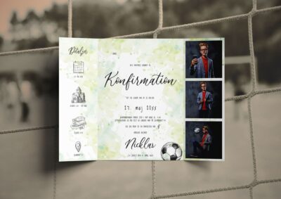 Fodbold | Invitation konfirmation portfals