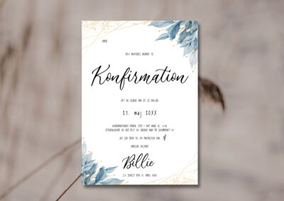 Billie | Invitation konfirmation