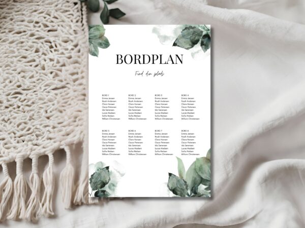 bordplan