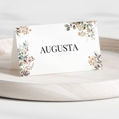 Augusta | Bordkort bryllup dobbelt