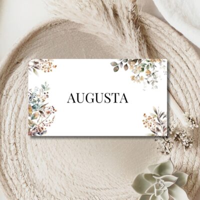 Augusta | Bordkort bryllup
