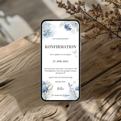 Billie | Invitation konfirmation digital