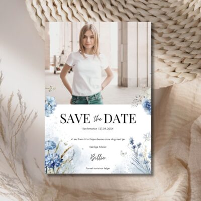 Billie | Save the date kort konfirmation