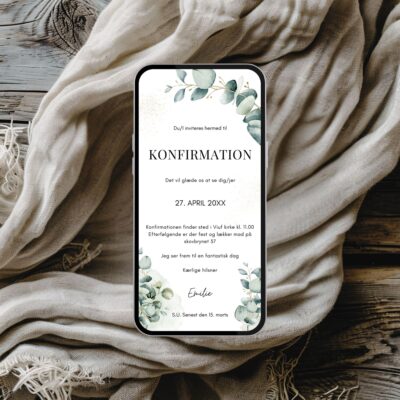 Emilie | Invitation konfirmation digital