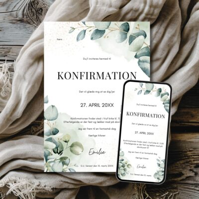 Emilie | Invitation konfirmation kombi