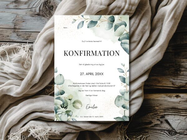 Konfirmationsinvitation