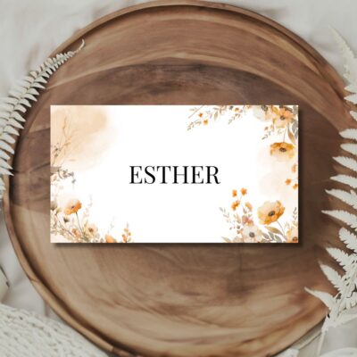 Esther | Bordkort bryllup