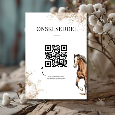 Hest | Ønskeseddel til konfirmation