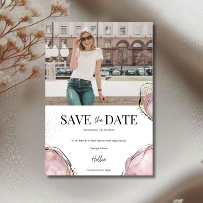 Hollie | Save the date kort konfirmation