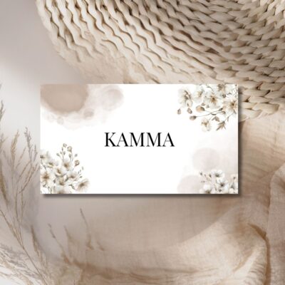 Kamma | Bordkort konfirmation