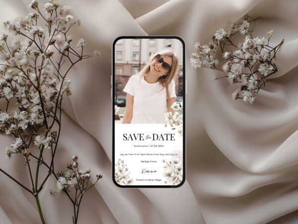 digital save the date konfirmation