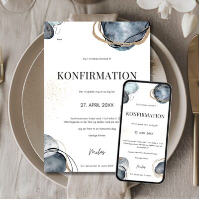 Milas | Invitation konfirmation kombi