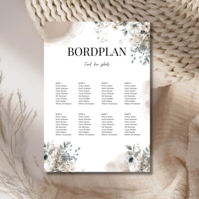 Mira | Bordplan konfirmation A3