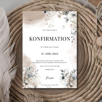 Mira | Konfirmationsinvitation