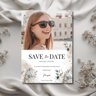 Mira | Save the date kort konfirmation