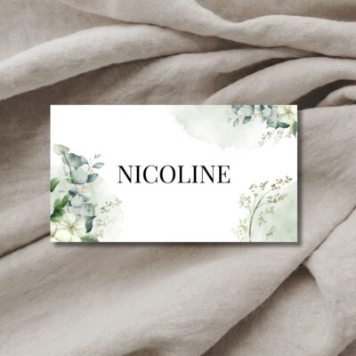 Nicoline | Bordkort konfirmation