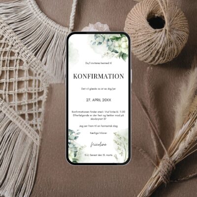 Nicoline | Invitation konfirmation digital