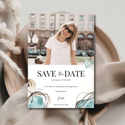 Noa | Save the date kort konfirmation