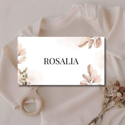 Rosalia | Bordkort barnedåb