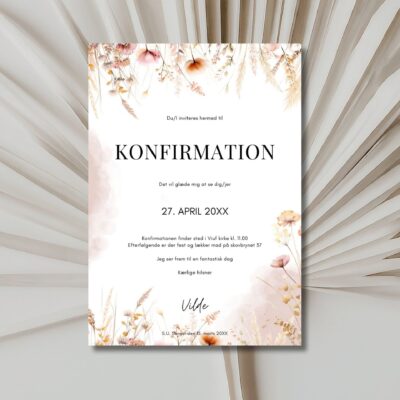 Vilde | Konfirmationsinvitation