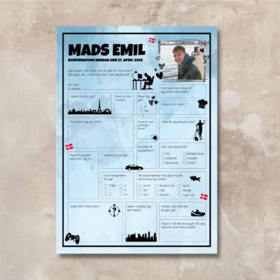 Gamer | Fremtidsquiz til konfirmation blå