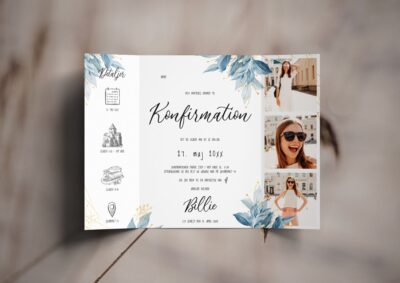 Billie | Invitation konfirmation portfals