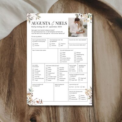 Augusta | Quiz til bryllup