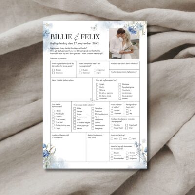 Billie | Quiz til bryllup