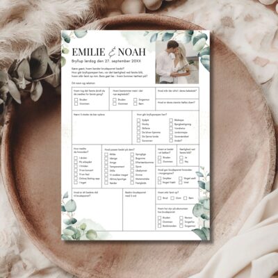 Emilie | Quiz til bryllup