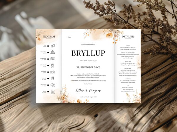 bryllupsinvitation