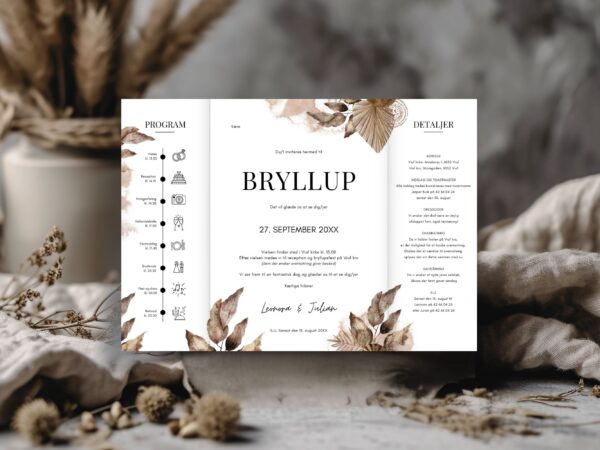 bryllupsinvitation