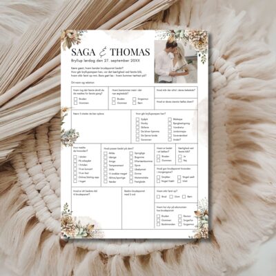 Saga | Quiz til bryllup