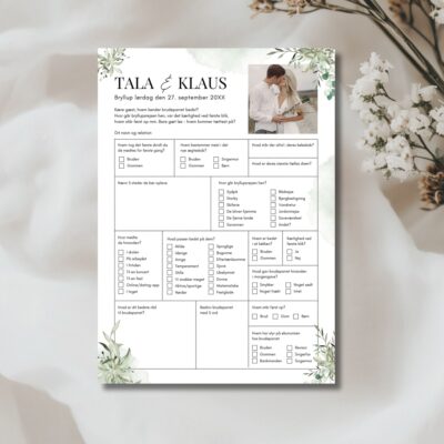 Tala | Quiz til bryllup