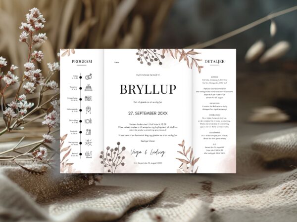bryllupsinvitation