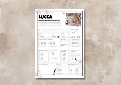 Lucca | Quiz til barnedåb