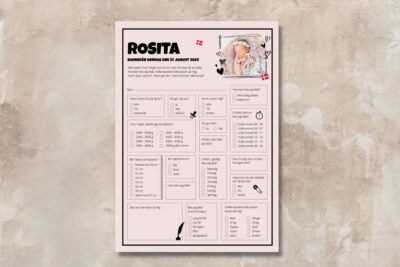 Rosita | Quiz til barnedåb